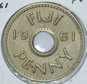 Fiji 1961 Penny 191412 combine shipping