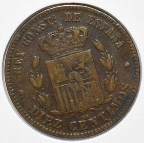 Spain 1878 10 Centimos 902509 combine shipping
