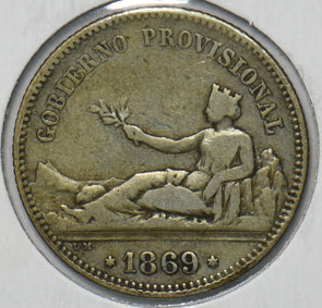 Spain 1869 Peseta Lion animal 294531 combine shipping
