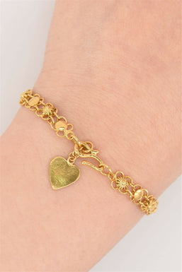 98% Gold Bracelet 9.51g 7.5 inch RG0086