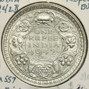 India British 1942 B Rupee 0 BU 240827 combine shipping