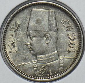 Egypt 1937 AH 1356 2 Piastres 296600 combine shipping
