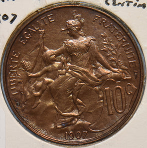 France 1907 A 10 Centimes 195490 combine shipping