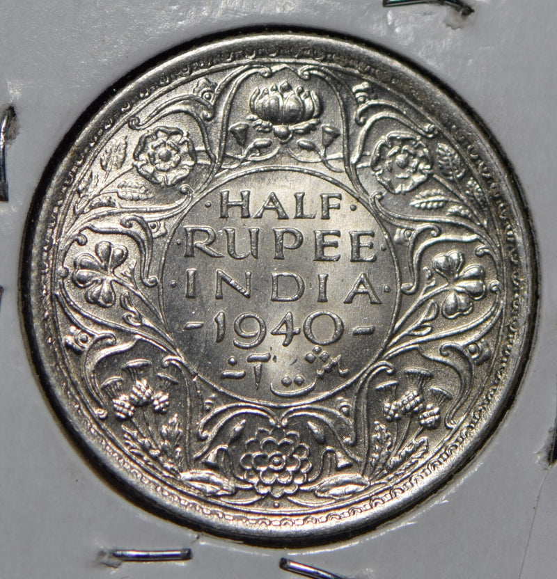 British India 1940 1/2 Rupee  150161 combine shipping