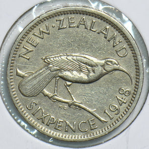 New Zealand 1948 6 Pence Bird animal 197939 combine shipping