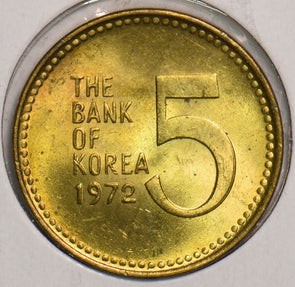 South Korea 1972 5 Won 199282 combine shipping