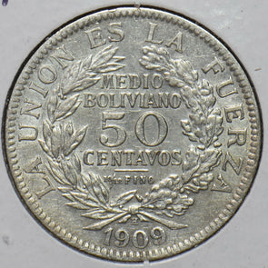 Bolivia 1909 50 Centavos Eagle animal 295892 combine shipping