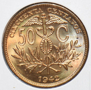 Bolivia 1942 50 Centavos 295777 combine shipping
