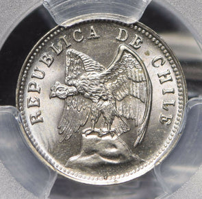 Chile 1938 5 Centavos Andean Condor animal PCGS MS65 PC0693 combine shipping