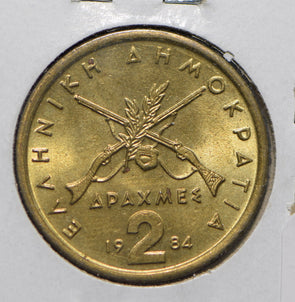 Greece 1984 2 Drachmai  190633 combine shipping