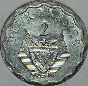 Rwanda 1970 2 Francs FAO 195956 combine shipping