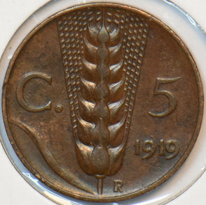 Italy 1919 R 5 Centesimi 194229 combine shipping