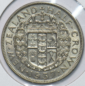 New Zealand 1937 1/2 Crown Ram animal George VI 292916 combine shipping