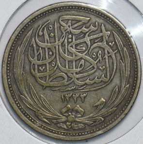 Egypt 1917 AH1333 10 Piastres 292706 combine shipping