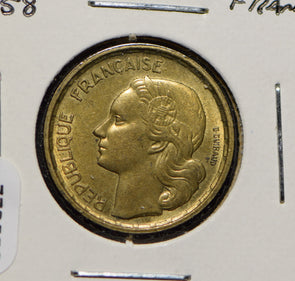 France 1958 10 Francs Rooster animal  900322 combine shipping