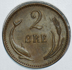 Denmark 1899 2 Ore Porpoise 198271 combine shipping