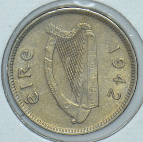 Ireland 1942 3 Pence Hare animal 191371 combine shipping