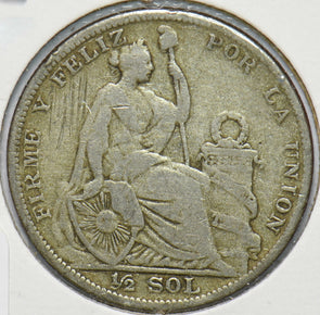 Peru 1923 1/2 Sol Lamaa animal 902173 combine shipping