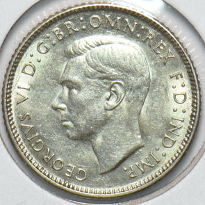 Australia 1942 6 Pence Kangaroo animal Ostrich Georgivs VI 902063 combine shippi