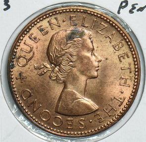 New Zealand 1963 1/2 Penny 198139 combine shipping