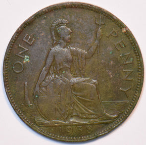 Great Britain 1938 Penny 903446 combine shipping