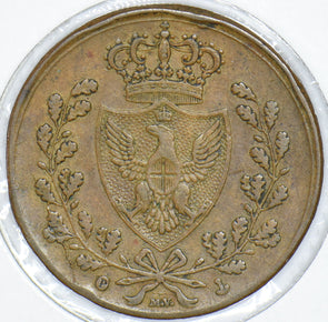 Italian States 1826 Sardinia 5 Centesimi 291232 combine shipping