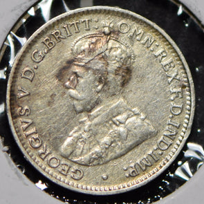 Australia 1925 3 Pence Kangaroo animal Emu  191452 combine shipping