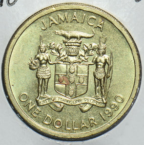 Jamaica 1990 Dollar UNC 904649 combine shipping