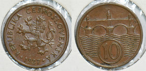 Czechoslovakia 1937 10 Haleru 198746 combine shipping