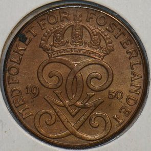 Sweden 1950 2 Ore 195501 combine shipping