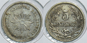 Uruguay 1901 5 Centesimos 241029 combine shipping