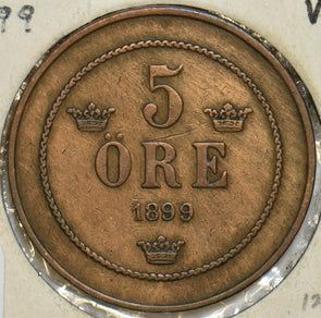 Sweden 1899 5 Ore 297926 combine shipping