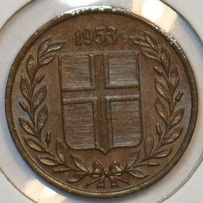 Iceland 1953 Eyrir 195559 combine shipping