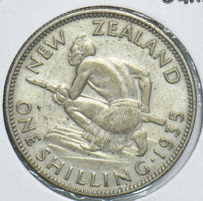 New Zealand 1935 Shilling 198206 combine shipping