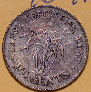D0049 Danish West Indies 1862  10 Cents combine shipping