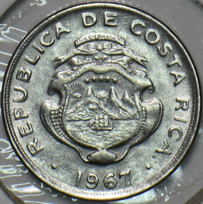 Costa Rica 1967 5 Centimos BU 196191 combine shipping