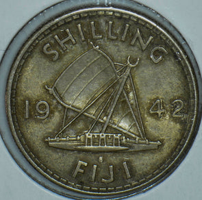 Fiji 1942 Shilling 290798 combine shipping
