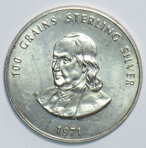 US 1971 Token 100 Grains Sterling Silver 198246 combine shipping
