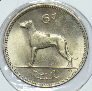 Ireland 1968 6 Pence Irish Wolfhound animal 191362 combine shipping