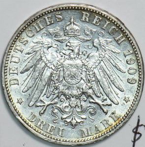 German States 1909 Pfennig 0.4823 ASW Eagle 491543 combine shipping