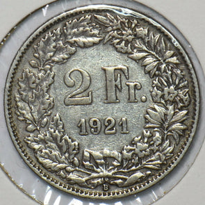 Switzerland 1921 2 Francs 151184 combine shipping