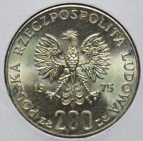 Poland 1975 200 Zlotych Eagle animal 30th Anniversary of Victory Over Fascism 29