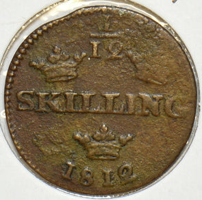 Sweden 1812 1/12 Skilling 297945 combine shipping