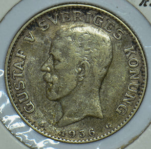 Sweden 1936 Krona 150471 combine shipping