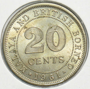 Malaya and British Borneo 1961 20 Cents 0 240808 combine shipping