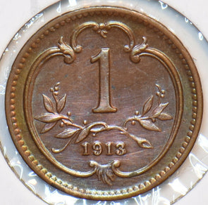 Austria 1913 Heller Eagle animal 151457 combine shipping
