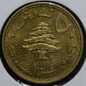 Lebanon 1955 5 Piastres  150186 combine shipping