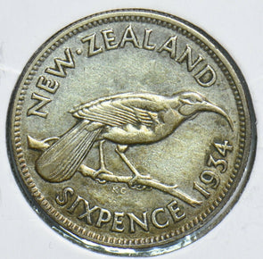 New Zealand 1934 6 Pence Bird animal 197884 combine shipping