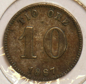 Sweden 1887 10 Ore 298030 combine shipping