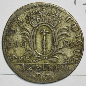 German States 1699 1/12 Thaler Prussia 491382 combine shipping